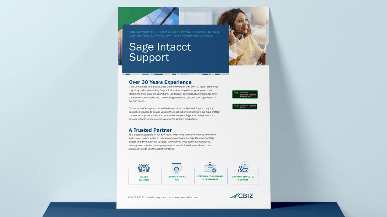 Empower Your Business with CBIZ Technology: 30+ Years as a Top Sage Partner